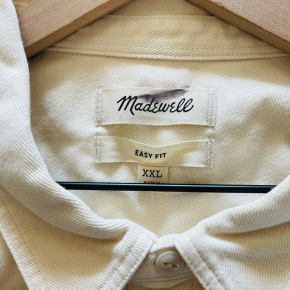 Madewell Cream Men's Shirt Jacket - Picture 11 of 13